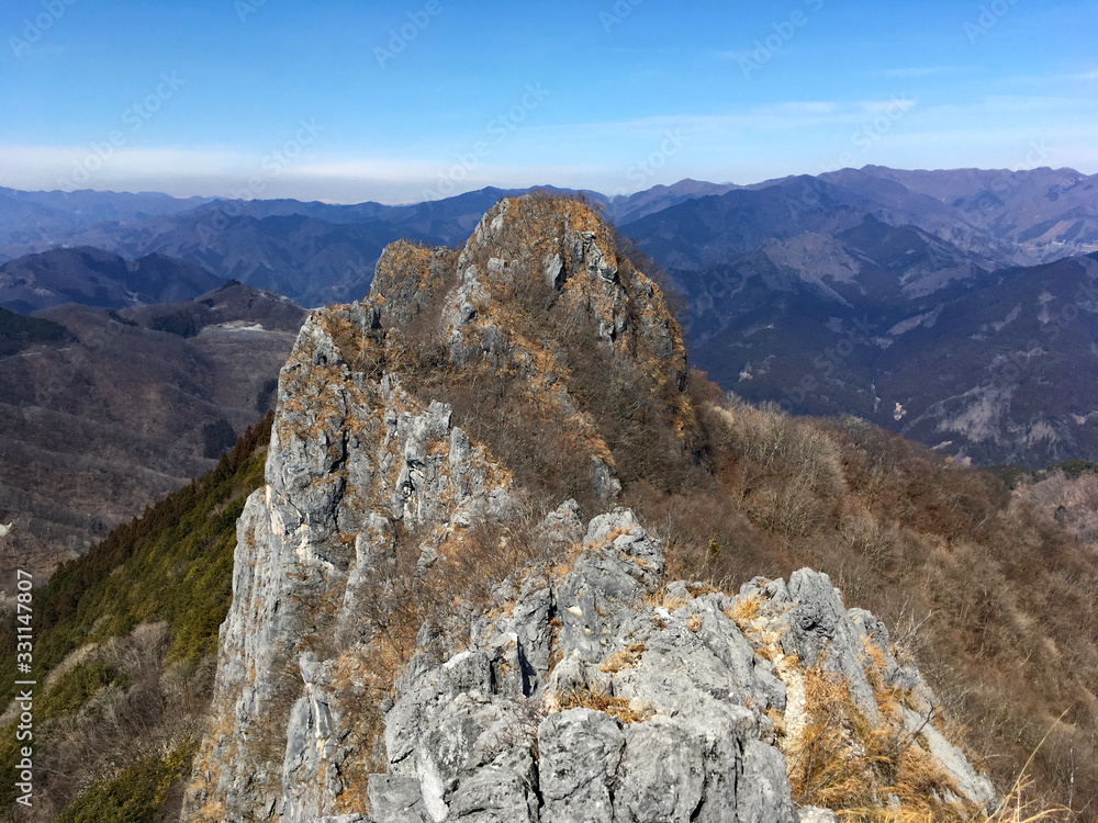 Fototapeta premium wonderful view from rocky mountains