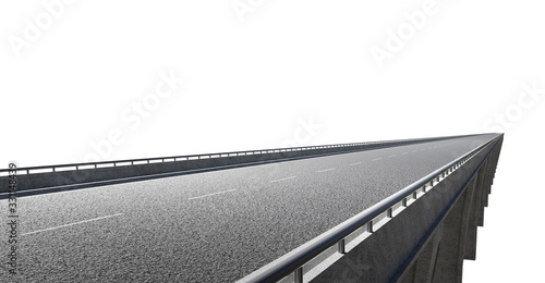 Canvas-taulu Side angle view of straight flyover