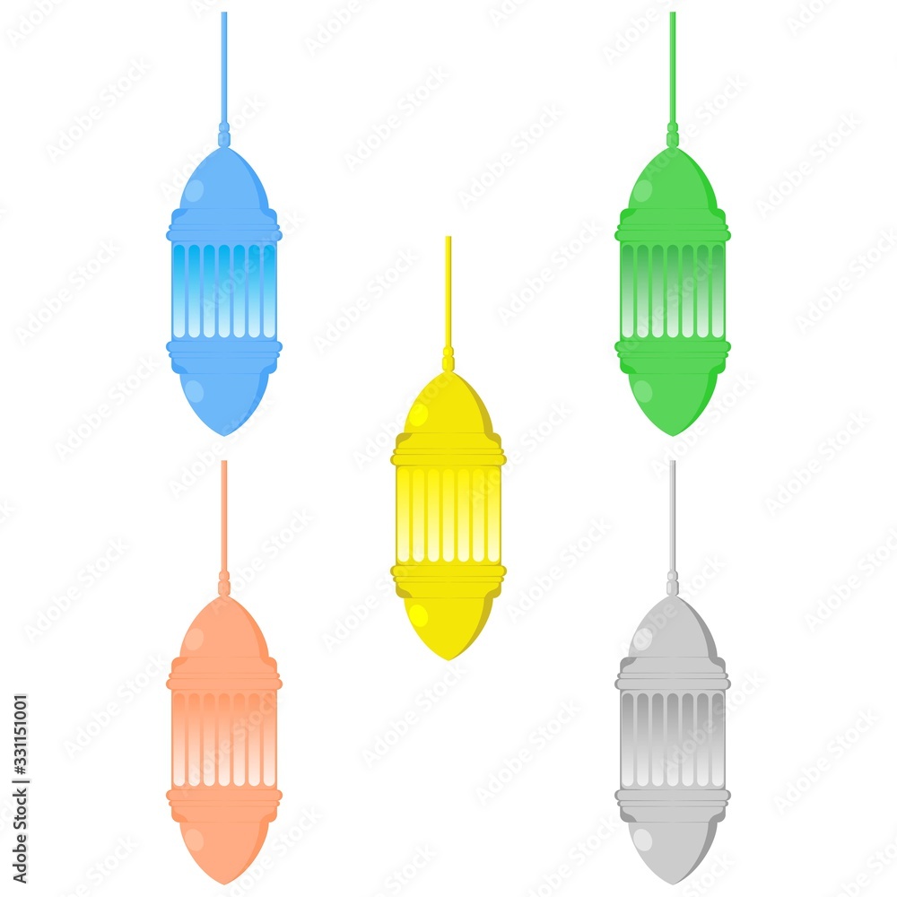Ramadan Lantern Design in Set for Creative Concept of Islamic Celebration. Ramadan Lantern Design in Set for Creative Concept of Islamic Celebration.