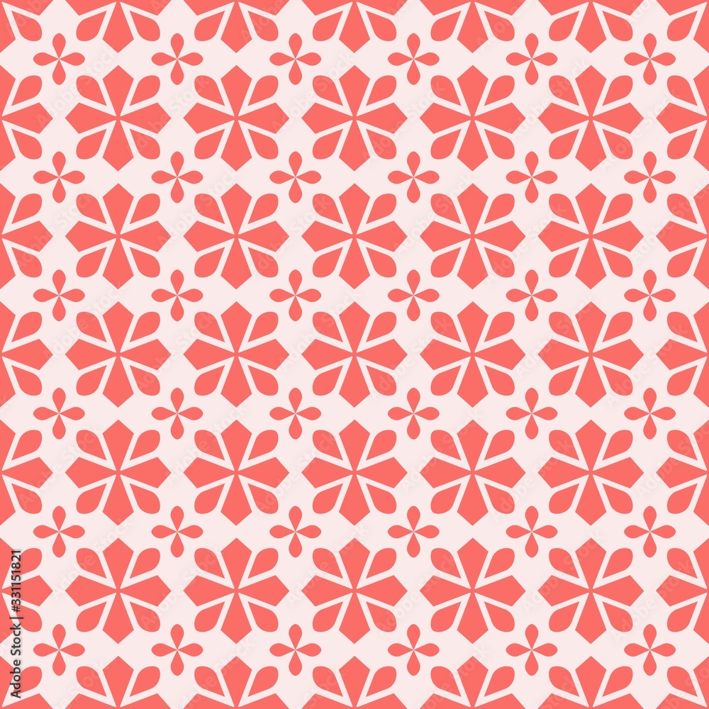 Modern Moroccan style inspired vector seamless pattern. Abstract flower geometric pattern tiles. Pattern elements spring colors - yellow, pink and green. Modern Moroccan style inspired vector seamless pattern. Abstract flower geometric pattern tiles. Pattern elements spring colors - yellow, pink and green.