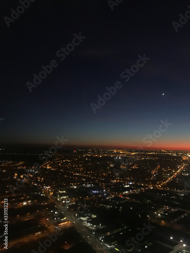 Night Sky Plane View