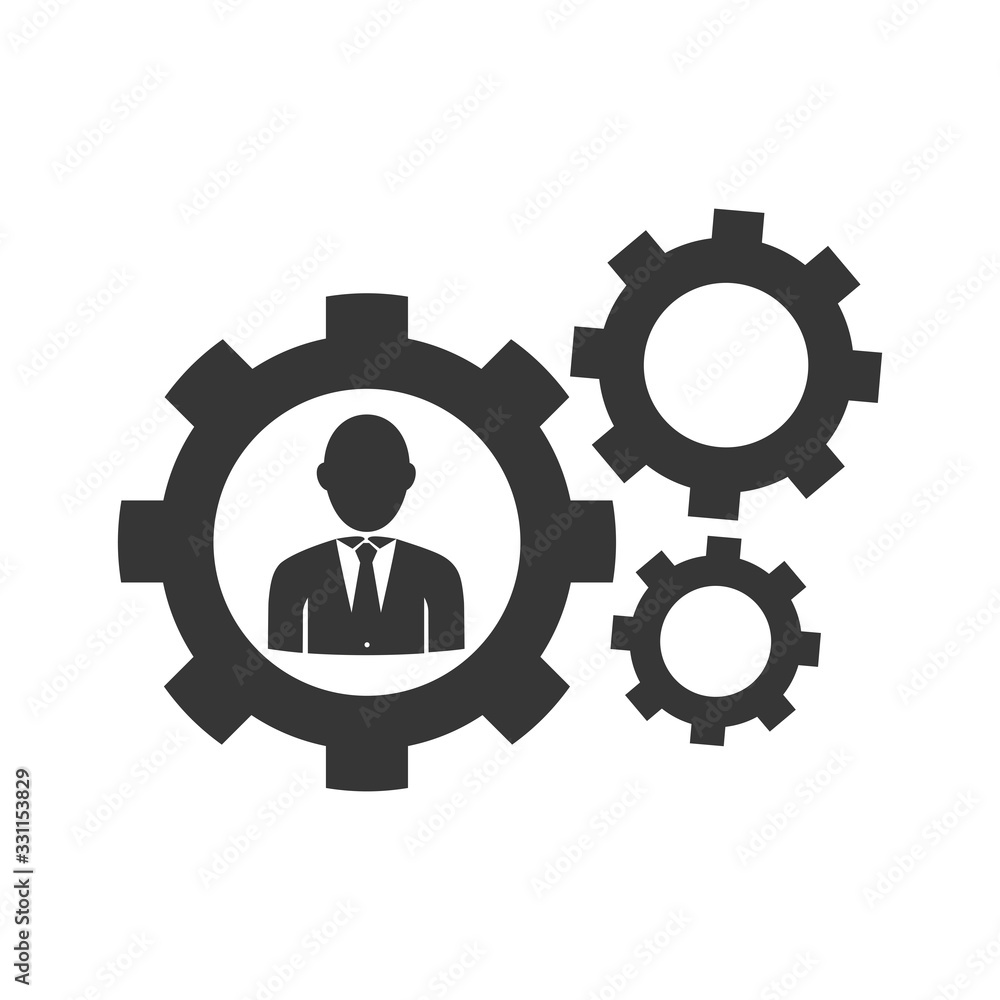 Settings flat design illustration Settings flat design illustration
