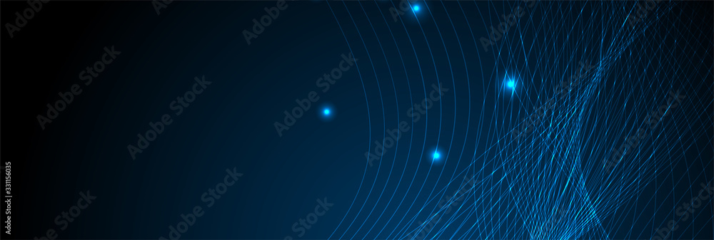 Abstract futuristic neon shiny waves banner design. Curved flowing lines tech background. Vector illustration Abstract futuristic neon shiny waves banner design. Curved flowing lines tech background. Vector illustration