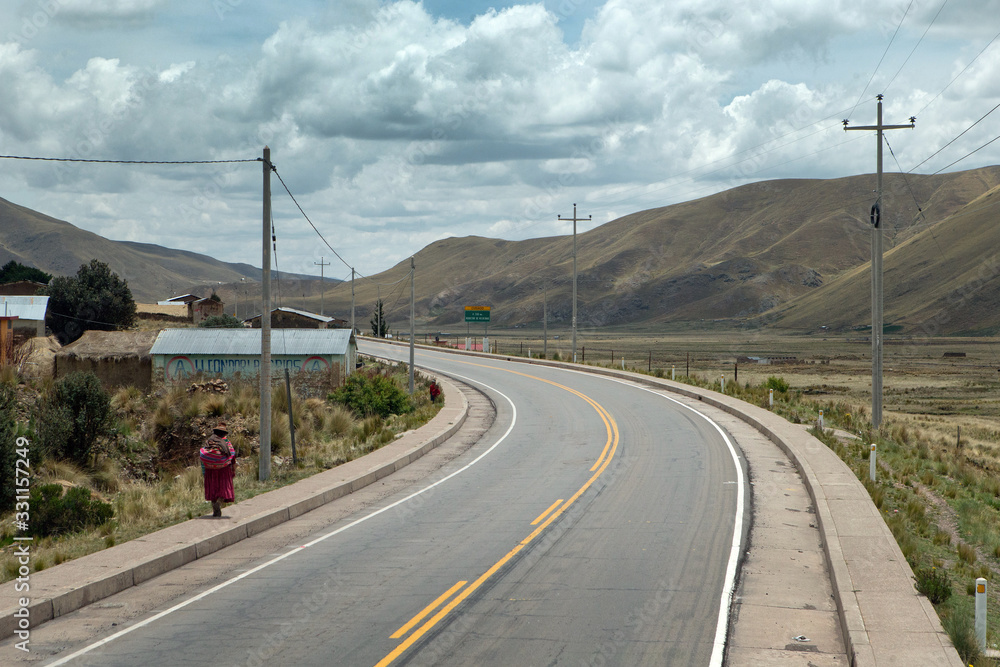 Highway Peru. Travelling. Road