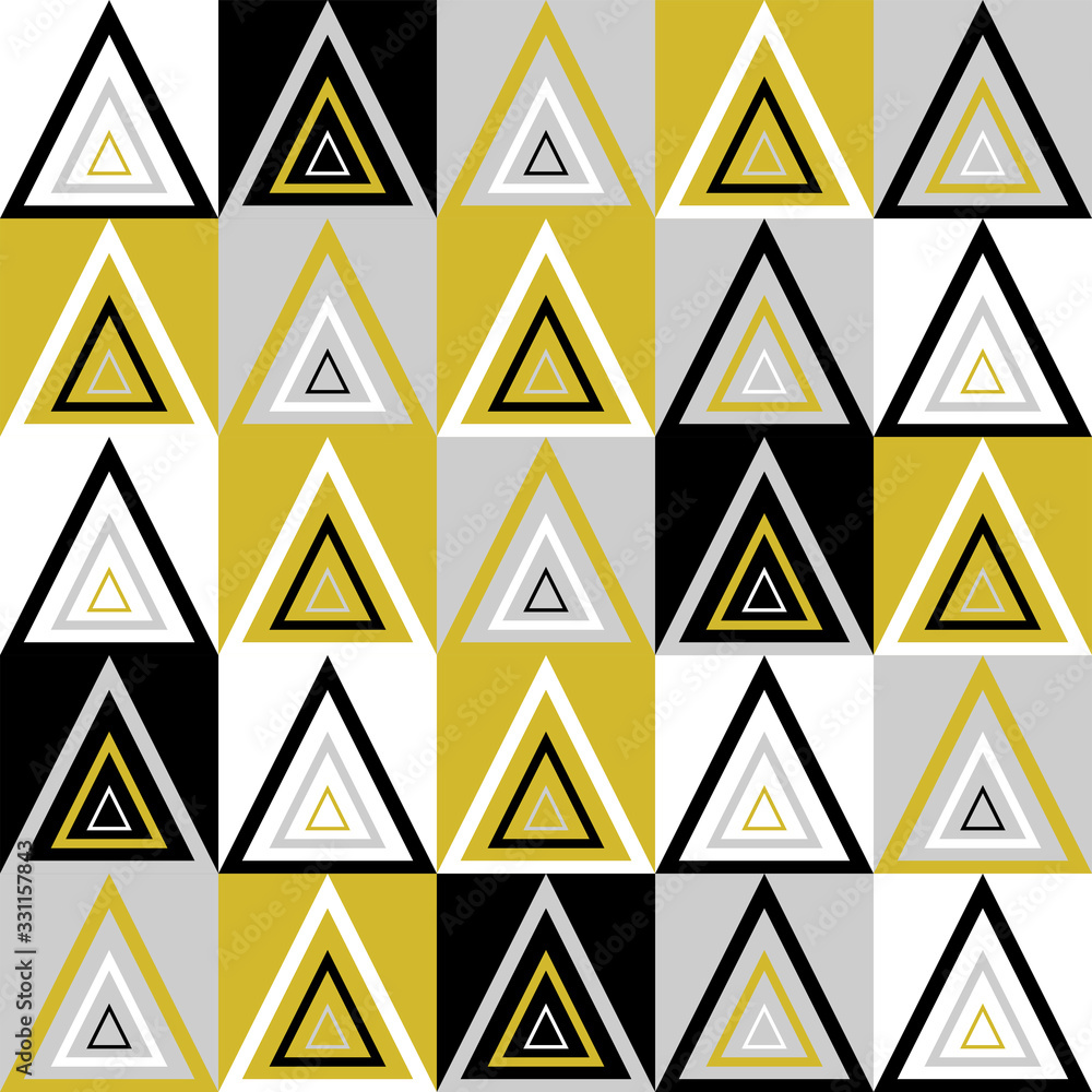 Abstract geometric gold and black and white pattern Abstract geometric gold and black and white pattern