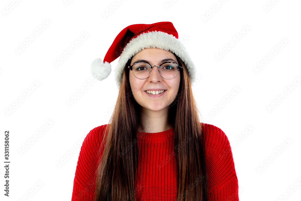 Brunette girl with glasses Brunette girl with glasses