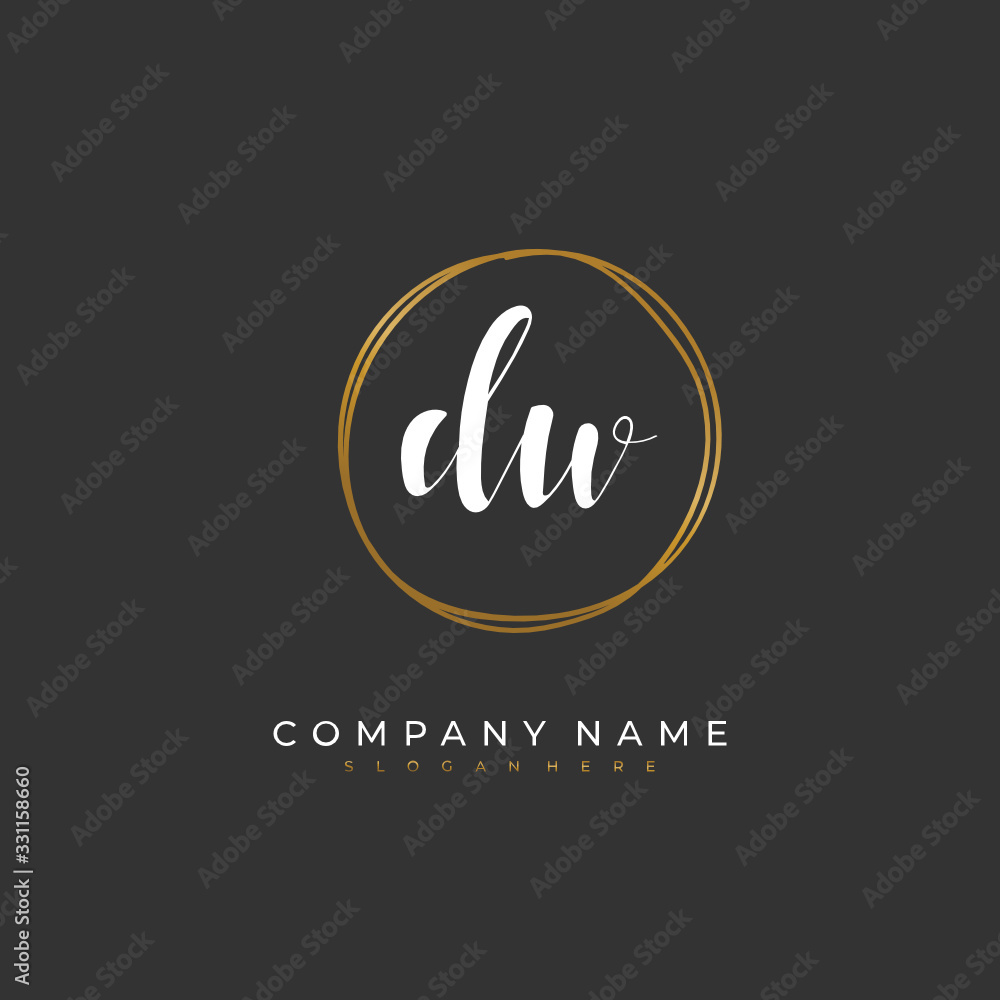 Handwritten initial letter D U DU for identity and logo. Vector logo template with handwriting and signature style. Handwritten initial letter D U DU for identity and logo. Vector logo template with handwriting and signature style.