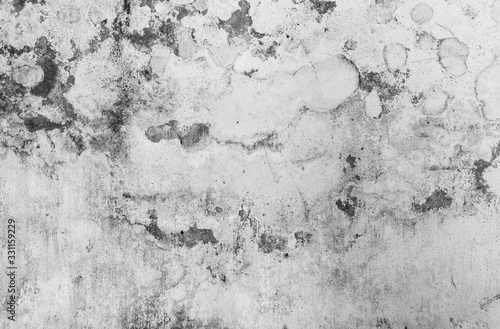 Texture of old grey concrete wall for background