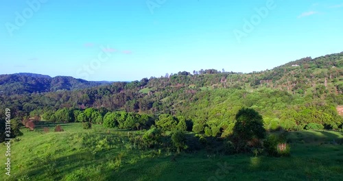 Mullumbimby, Byron Bay, Northern NSW, Australia, Aerial view to the wild nature photo