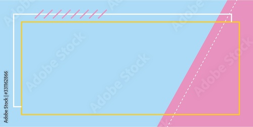 Fun background with rectangle shape vector 
