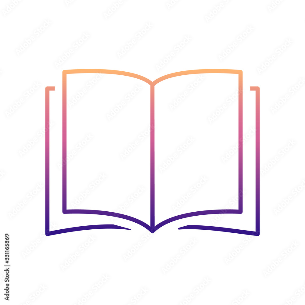open book nolan icon. Simple thin line, outline vector of Scientifics study icons for ui and ux, website or mobile application open book nolan icon. Simple thin line, outline vector of Scientifics study icons for ui and ux, website or mobile application