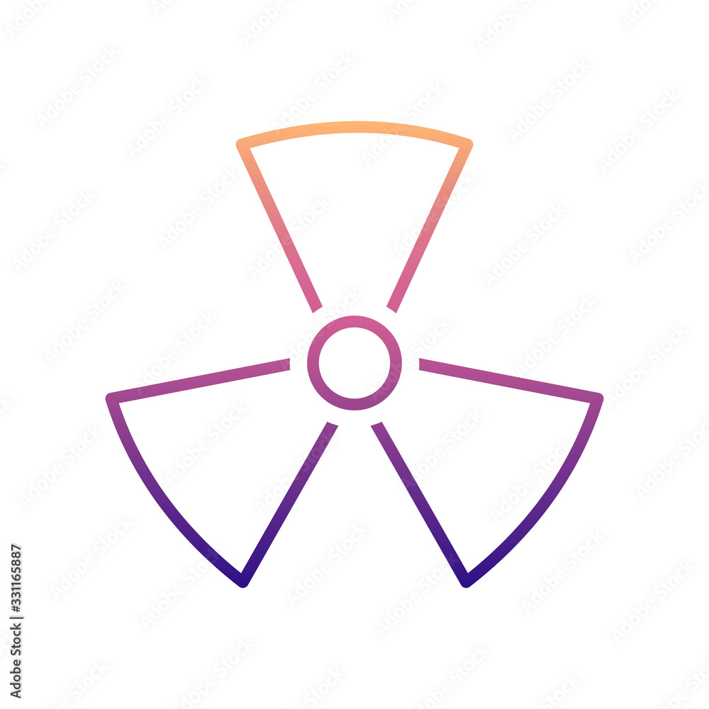 radiation nolan icon. Simple thin line, outline vector of Scientifics study icons for ui and ux, website or mobile application radiation nolan icon. Simple thin line, outline vector of Scientifics study icons for ui and ux, website or mobile application