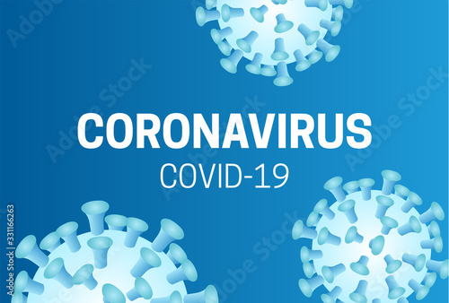 Coronavirus Covid-19 Background Illustration with Corona Virus