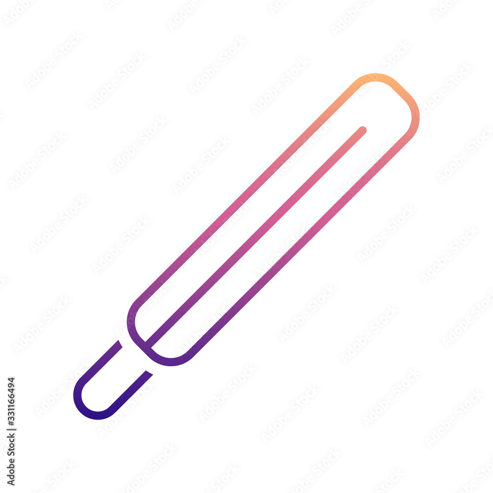 thermometr nolan icon. Simple thin line, outline vector of Scientifics study icons for ui and ux, website or mobile application thermometr nolan icon. Simple thin line, outline vector of Scientifics study icons for ui and ux, website or mobile application
