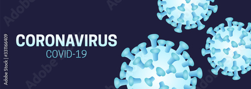 Coronavirus Covid-19 Background Illustration with Corona Virus