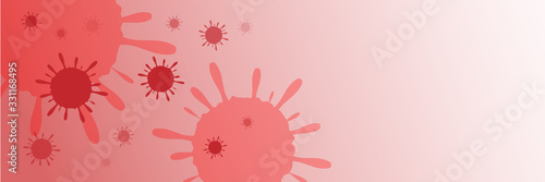 Coronavirus abstact microorganism vector background