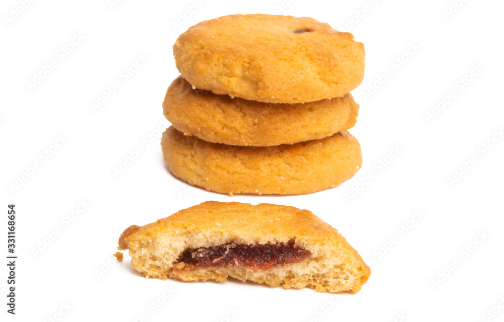 cookies with fruit filling isolated cookies with fruit filling isolated