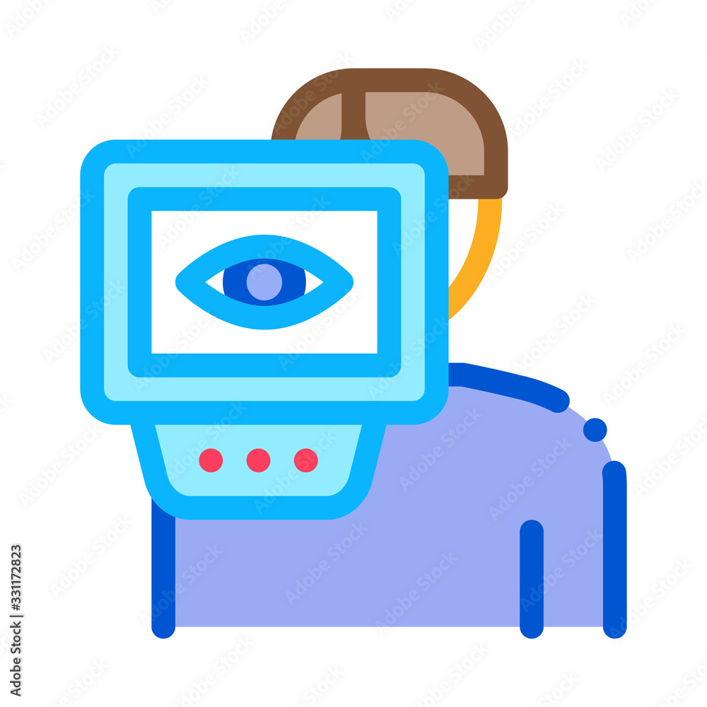 Personal Eye Treatment Icon Vector. Outline Personal Eye Treatment Sign. Isolated Contour Symbol Illustration Personal Eye Treatment Icon Vector. Outline Personal Eye Treatment Sign. Isolated Contour Symbol Illustration