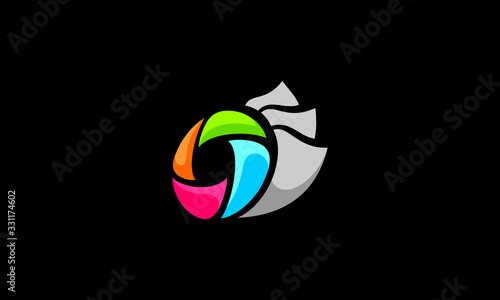 photo print logo icon vector