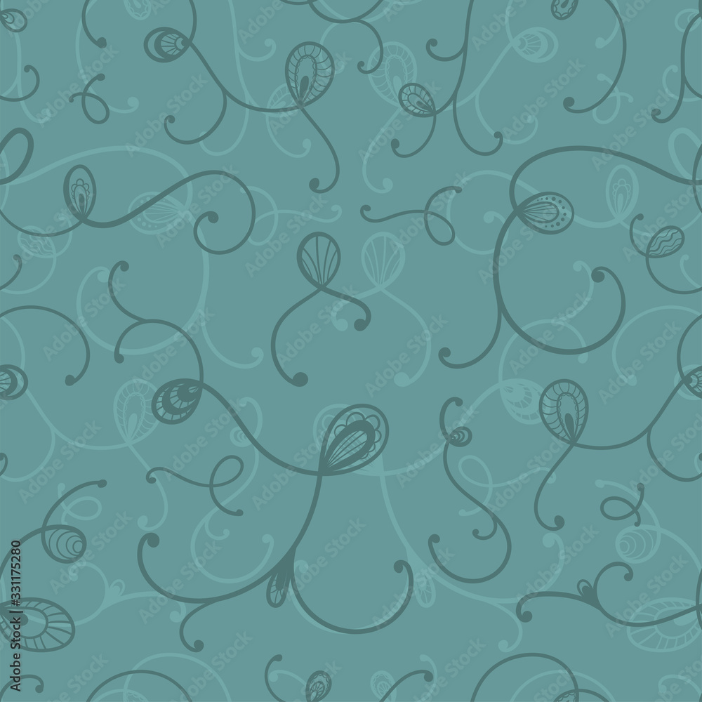 Cute hand drawn abstract seamless pattern, swirly background, great for textiles, banners, wallpapers - vector design Cute hand drawn abstract seamless pattern, swirly background, great for textiles, banners, wallpapers - vector design