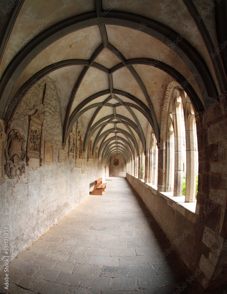 Old famous monastery complex on the Lower Rhine