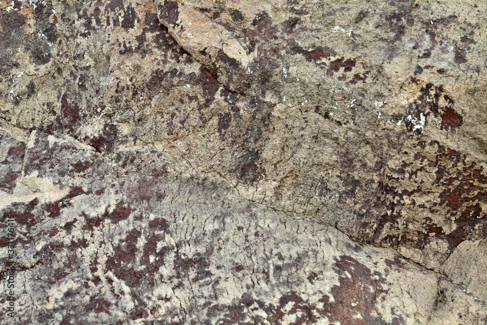 Texture on the surface of rock