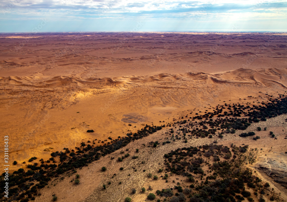 Aerial picture of the landscape of the Namib Desert in western Namibia Aerial picture of the landscape of the Namib Desert in western Namibia