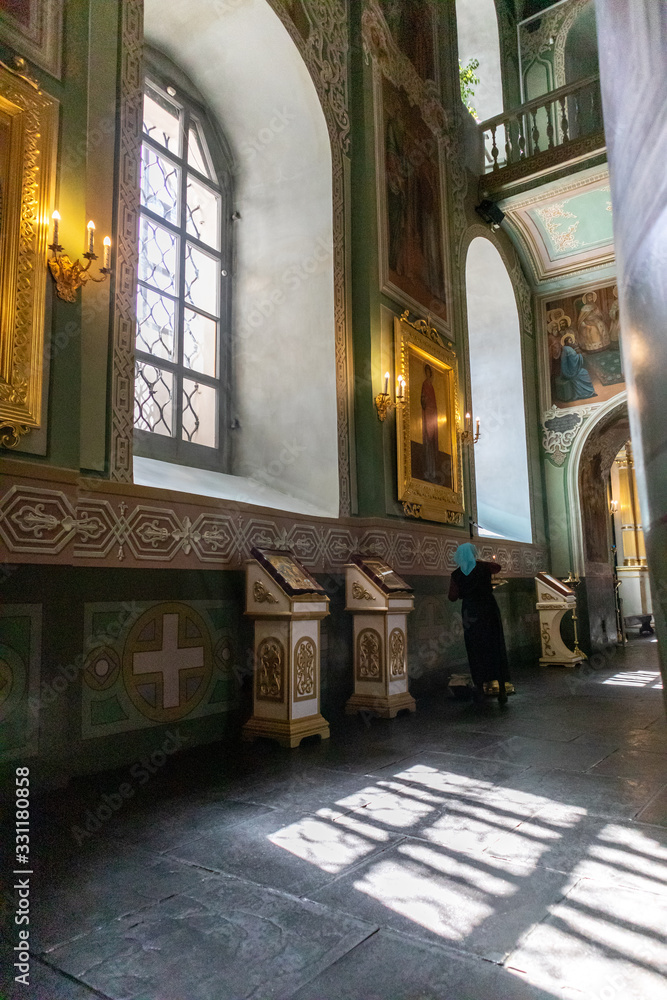 Interior of church in Kazan Kreml