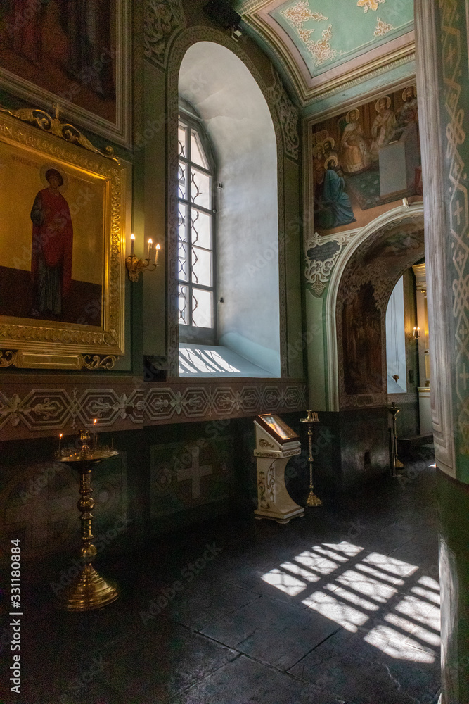 Interior of church in Kazan Kreml