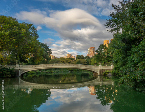 Bow bridge in summer