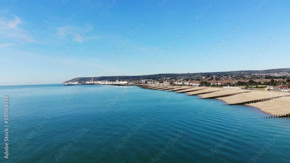 Eastbourne Coastline Summer Day with Beachy Head Back Drop Eastbourne Coastline Summer Day with Beachy Head Back Drop