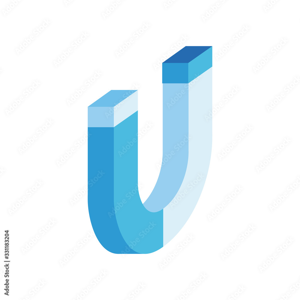 magnet force isometric style icon magnet force isometric style icon