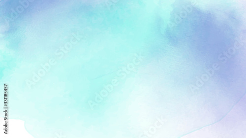 Abstract light blue and purple watercolor