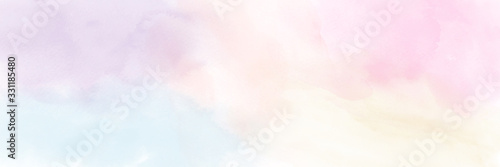 Abstract minimal pastel watercolor for background photo