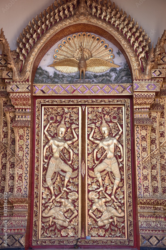 Decorative Temple Doors, Wat Phra That, Doi Suthep, Chiang Mai