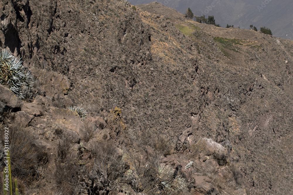 Colca canyon Peru. Mountains