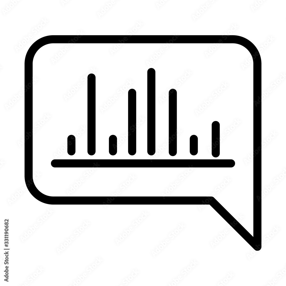 equalizer bubble talk sound line style icon equalizer bubble talk sound line style icon