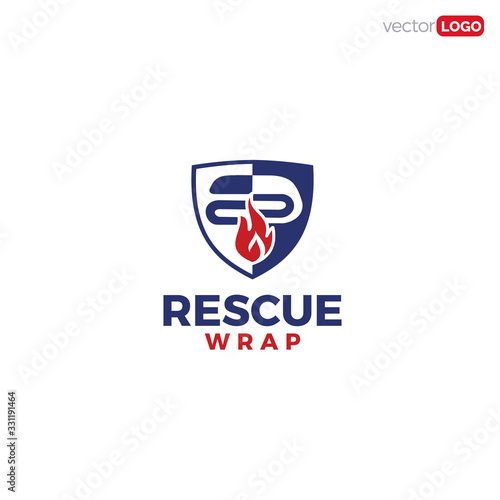 rescue blanket/wrap icon/symbol/Logo Design Vector Template Illustration