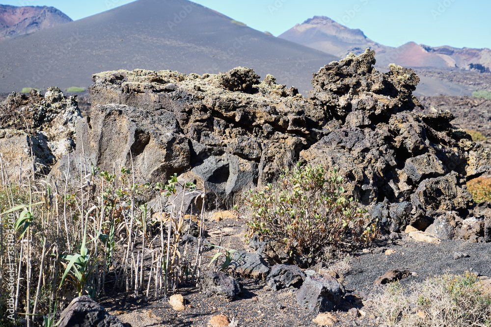 Fotografia do Stock: Wanderung durch den Naturpark Los Volcanes um die ...