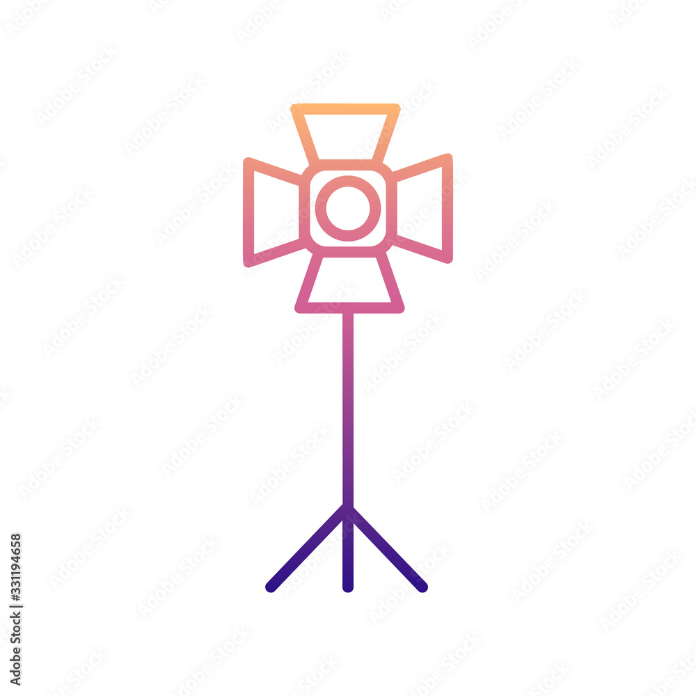 studio lamp nolan icon. Simple thin line, outline vector of Spotlight icons for ui and ux, website or mobile application studio lamp nolan icon. Simple thin line, outline vector of Spotlight icons for ui and ux, website or mobile application