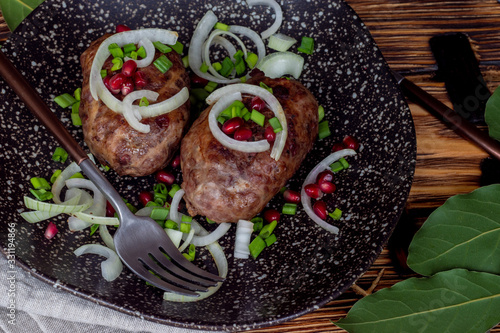 Georgian cuisine cutlet Apkhazura