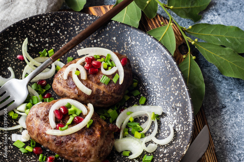 Georgian cuisine cutlet Apkhazura