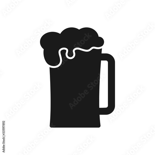 beer icon in trendy flat design