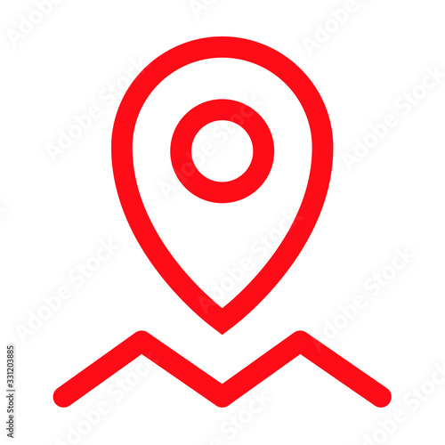 Map pointer, location icon