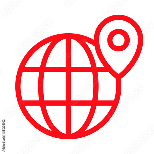 Map pointer, location icon