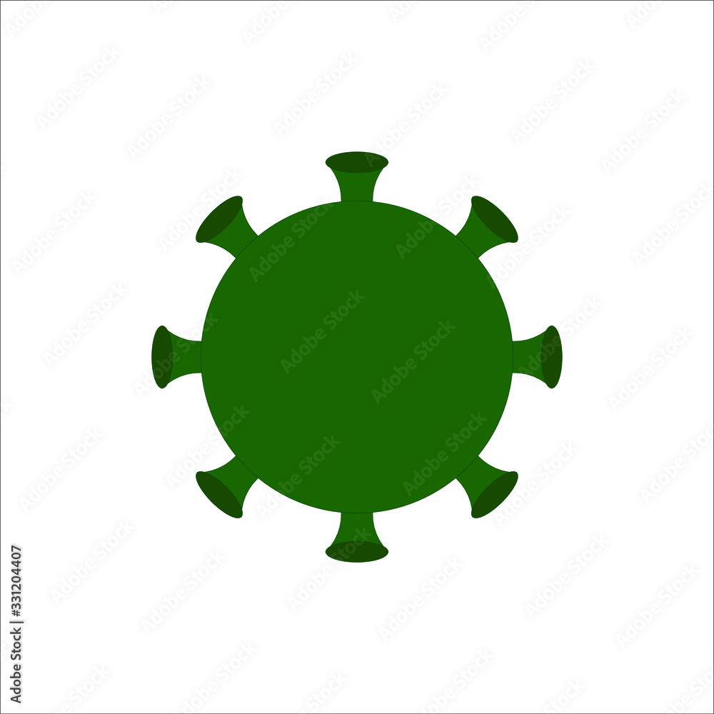 Coronavirus icon on a white background