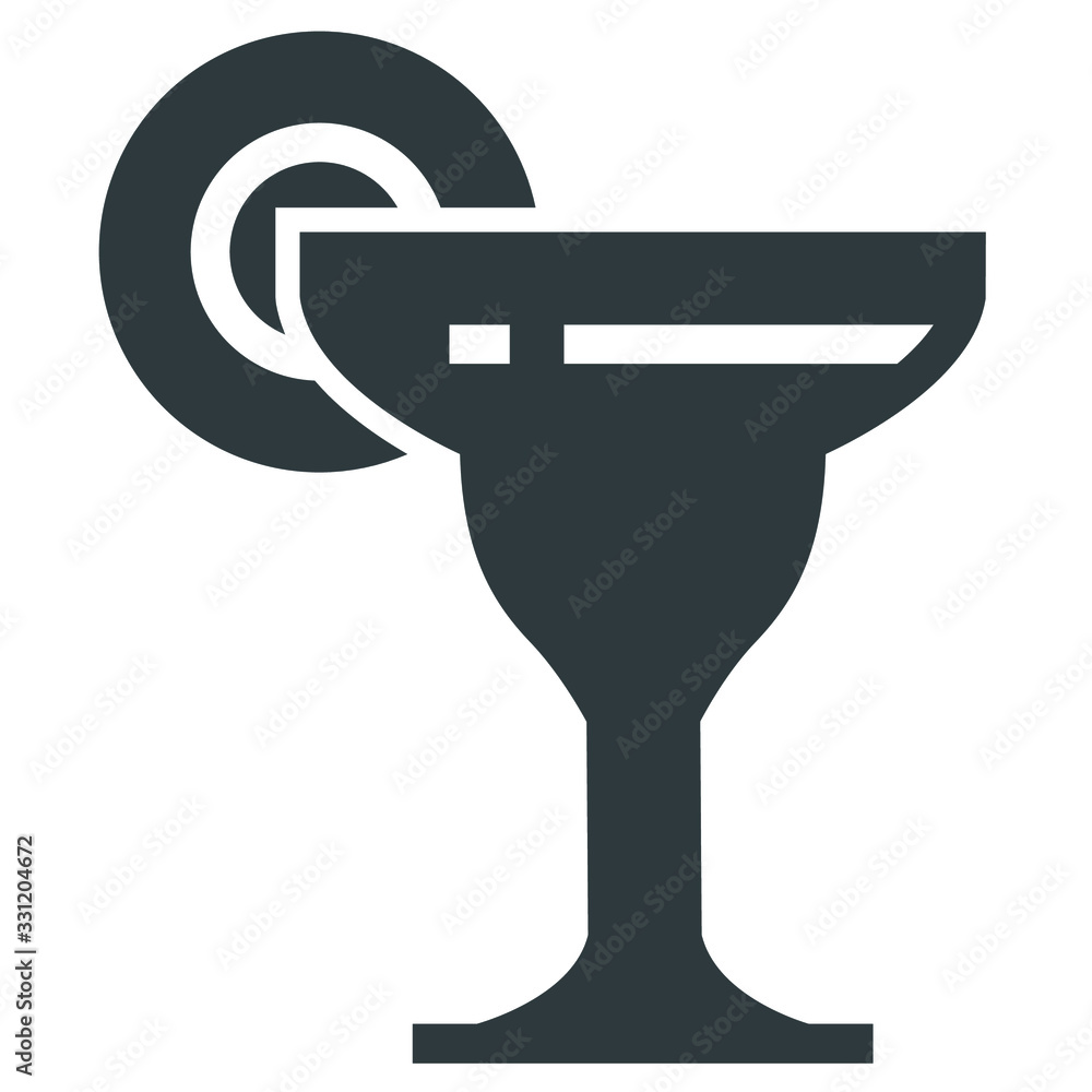margarita cocktail black icons on white background margarita cocktail black icons on white background