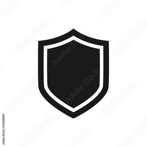 Free Download flat design shield icon vector logo template - GFXLoad