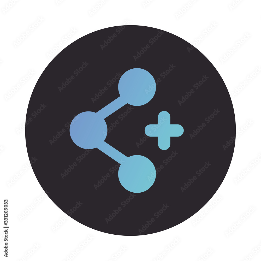 share symbol social media block style icon share symbol social media block style icon