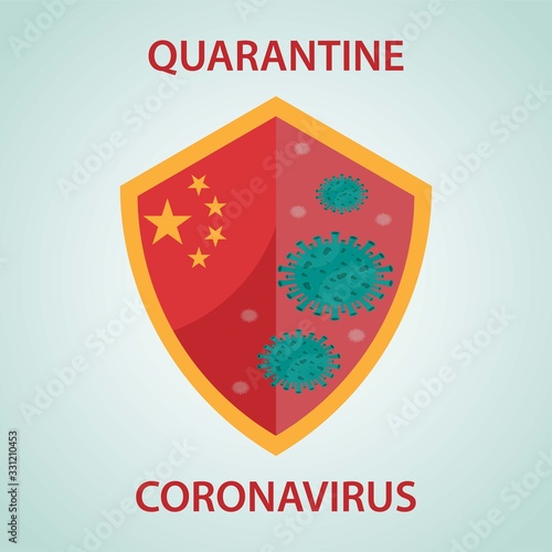 Illustrations concept coronavirus COVID-19. virus wuhan from china. Vector